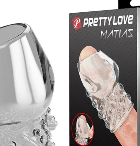 PRETTY LOVE - MATIAS PENIS PLUS EPAIS TRANSPARENT — gros plan