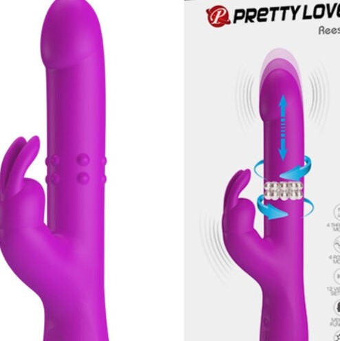 VIBRATEUR ROTATIF REESE VIOLET — gros plan