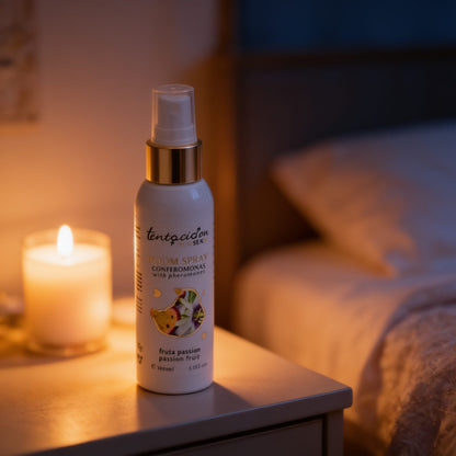 SPRAY D'AMBIANCE AUX PHEROMONES DE FRUITS DE LA PASSION 100ML — mise en situation