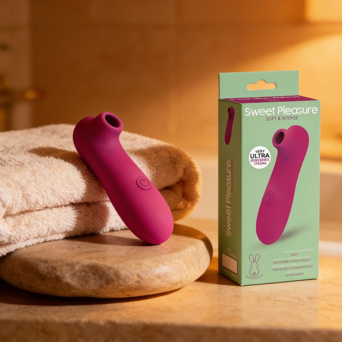 vibromasseur Sweet Pleasure Violet — mise en situation