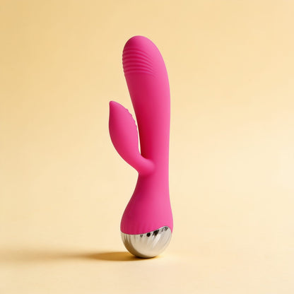 VIBRATEUR RECHARGEABLE AVEC LAPIN 10 MODES DE VIBRATION 19 CM — packshot