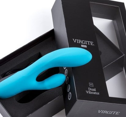 VIBRATEUR RECHARGEABLE V1 BLEU — gros plan