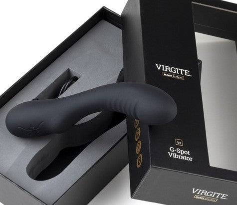 VIBRATEUR RECHARGEABLE V5 BLACK EDITION — gros plan
