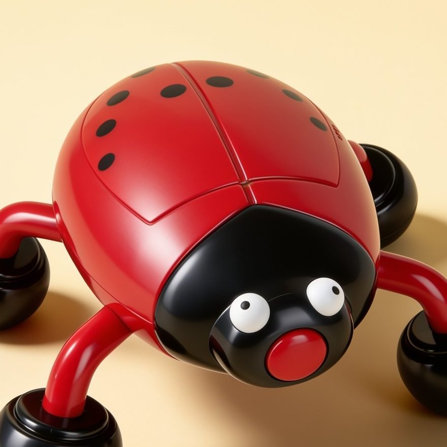 vibromasseur  coccinelle — gros plan
