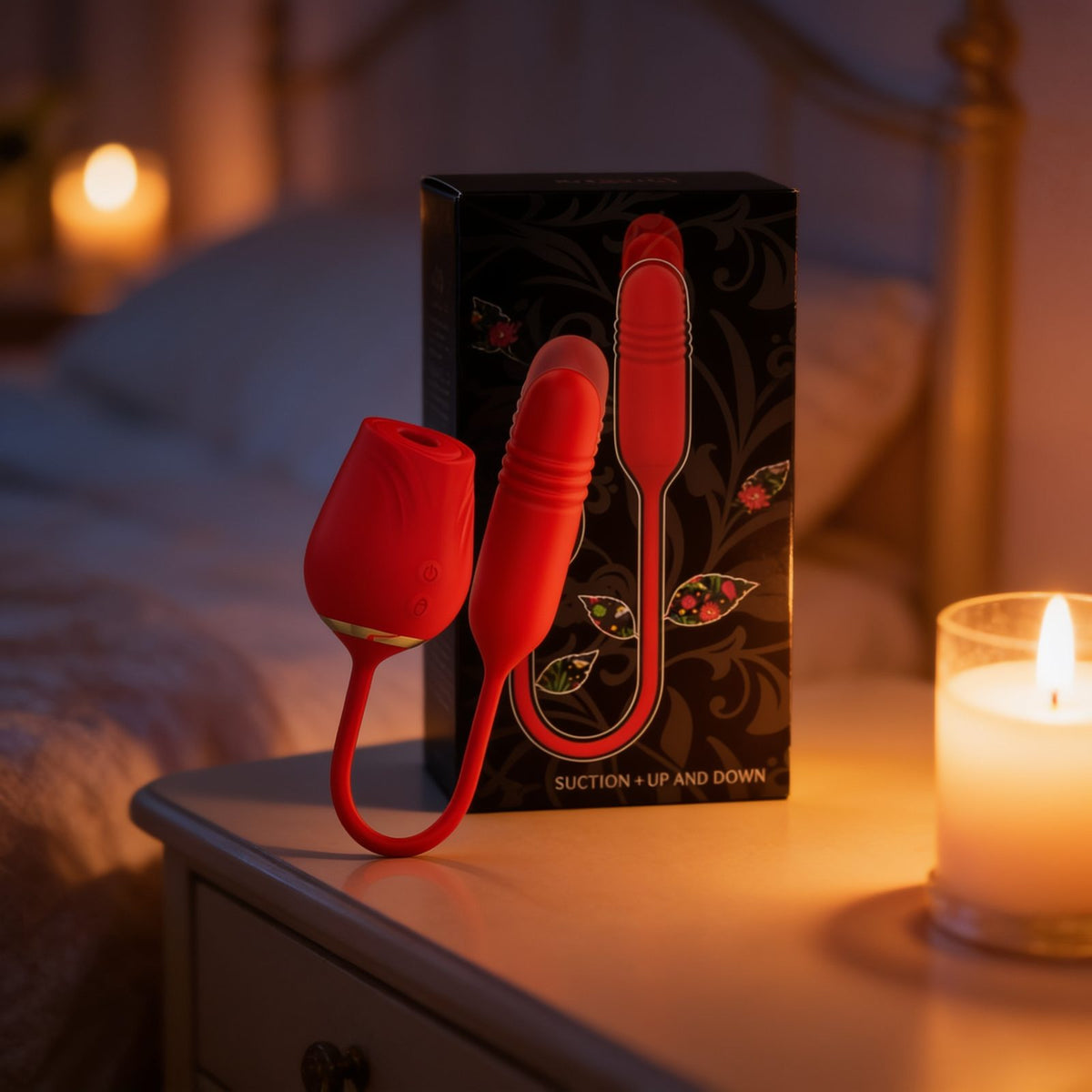 vibromasseur  DOUBLE PLAISIR SUCCI N + HAUT ET BAS — mise en situation