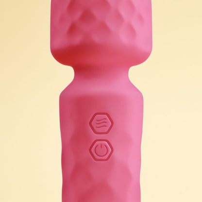 vibromasseur en silicone rose Wand, mini — gros plan