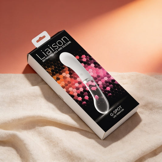 vibromasseur  G-Spot LED — photo éditoriale sur lin drapé