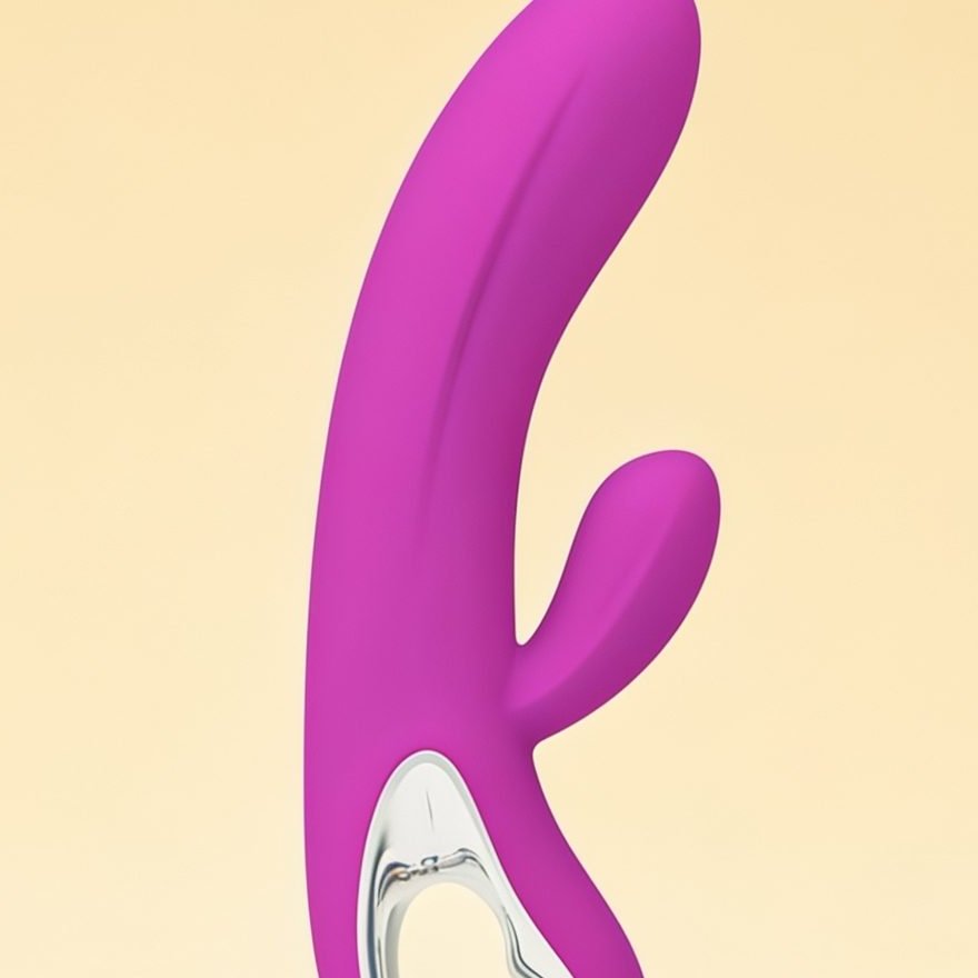 Vibromasseur Rabbit  Elmer purple — gros plan