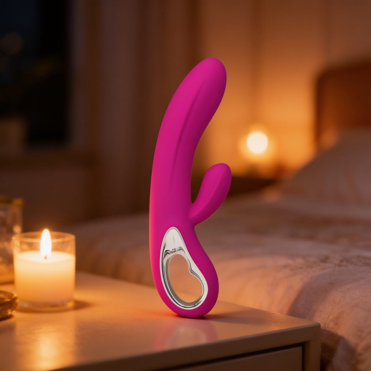 Vibromasseur Rabbit  Elmer purple — mise en situation