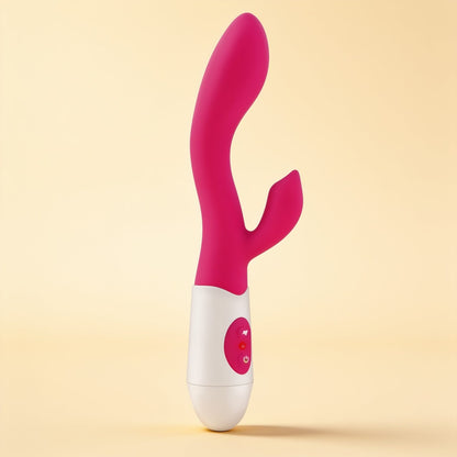 Vibromasseur rabbit puissant Naya Yoba — packshot studio sur fond crème