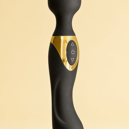 Vibromasseur wand luxe My Goddess Black Empire — gros plan