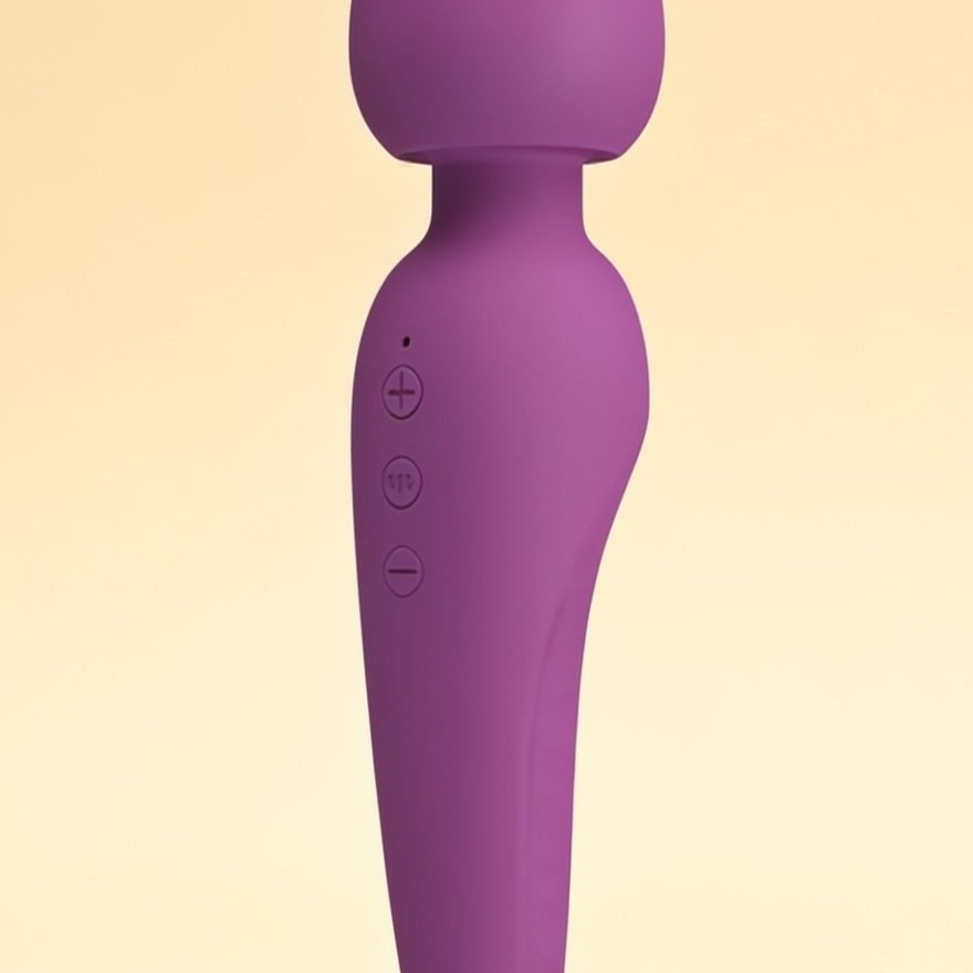 Vibromasseur wand USB Meredith Pretty Love — gros plan
