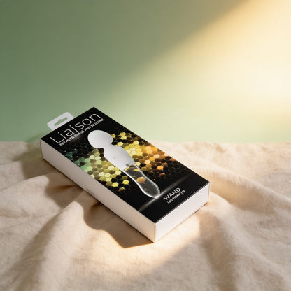 Wand LED Vibrator — photo éditoriale sur lin drapé