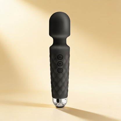 Wand noir Yoba, packshot studio crème