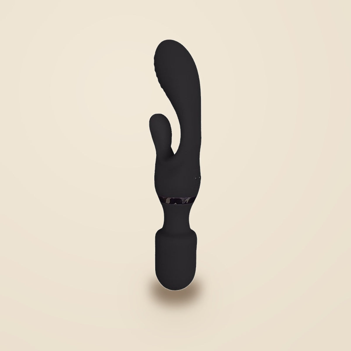 Vibromasseur 2-en-1 Wonder Rabbit Clara Morgane — noir — packshot