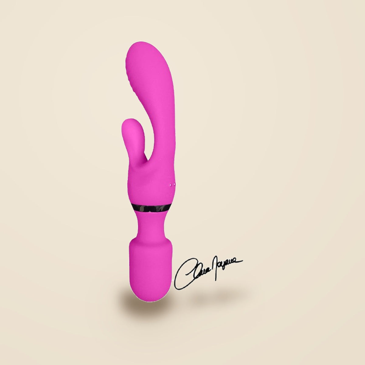 Vibromasseur 2-en-1 Wonder Rabbit Clara Morgane — rose — packshot