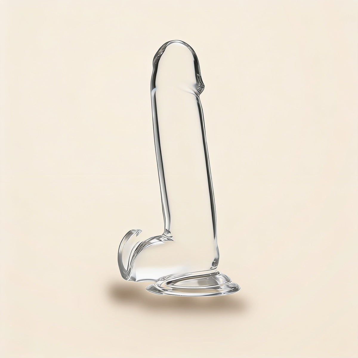Gode X-Ray Crystal 20 cm avec testicules — photo éditoriale