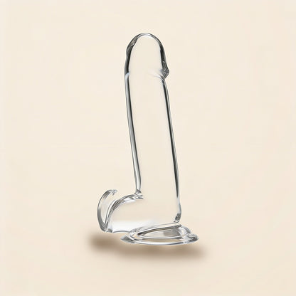 Gode X-Ray Crystal 20 cm avec testicules — photo éditoriale