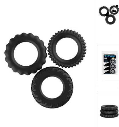 Set de 3 cockrings Titan