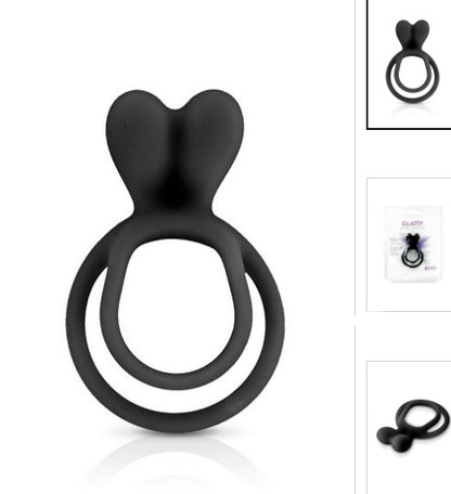 Anneau de pénis Double Cockring Black