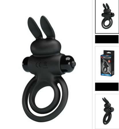 Double cockring vibrant rabbit Osmond