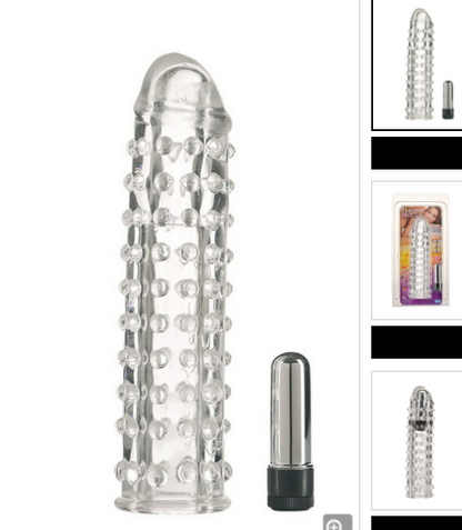 Gaine à picots Vibro Sleeve avec vibreur