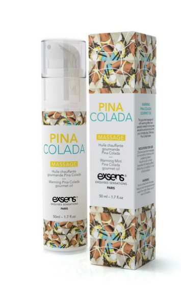 Huile de massage chauffante piña colada Exsens 50 ml