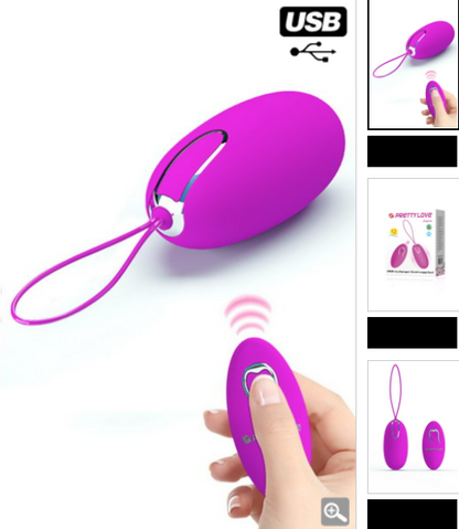 Œuf vibrant télécommandé Pretty Love Joyce — USB