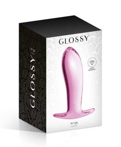 Plug anal verre Glossy Toys 20 Pink