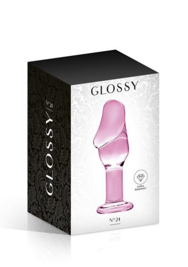 Plug anal avec gland Glossy Toys 24 Pink