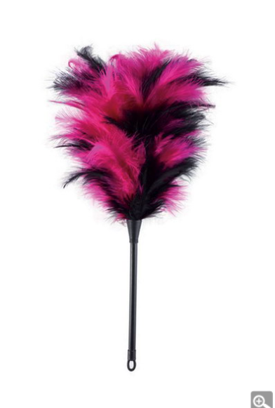 FEATHER DUSTER BLACK AND PINK