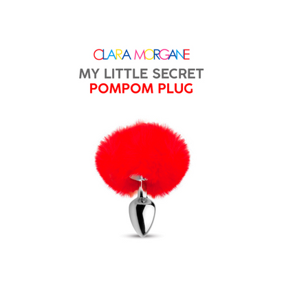 Plug pompon My Little Secret Clara Morgane — rouge