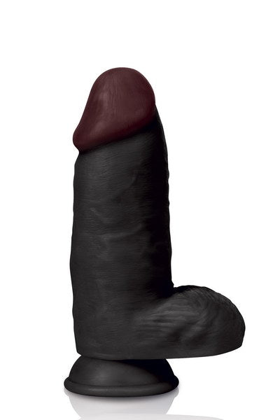 Gode réaliste noir 26cm Colossus Captain Red